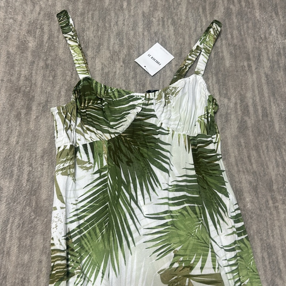 Tropical Midi Dress Forever21 NWT Small